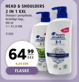 Scandinavian Park Head & shoulders 2 in 1 xxl tilbud