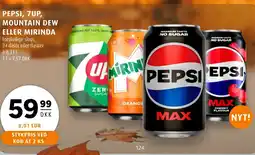Scandinavian Park Pepsi, 7up, mountain dew eller mirinda tilbud