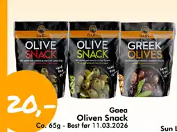 Havaristen Gaea Oliven Snack tilbud