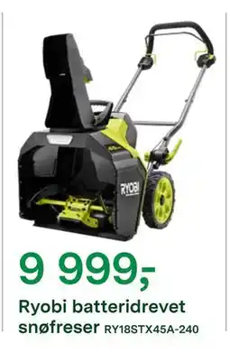 Felleskjøpet Ryobi batteridrevet snøfreser, NOK 9999 tilbud