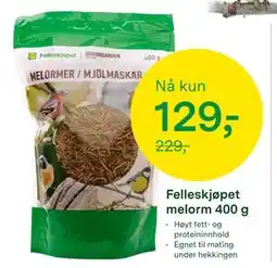 Felleskjøpet Felleskjøpet melorm 400 g, NOK 129 tilbud