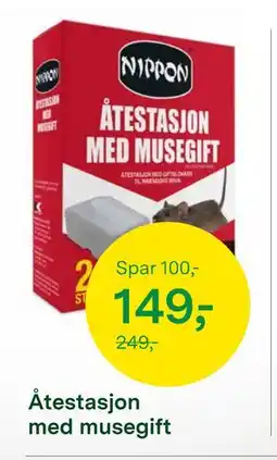 Felleskjøpet Åtestasjon med musegift, NOK 149 tilbud