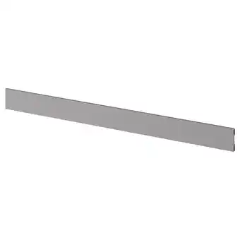 IKEA Bodbyn Sokkelfront, grå, 220x8 cm tilbud