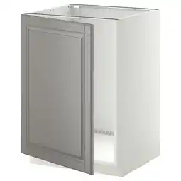 IKEA Metod Benkeskap for oppvaskkum, hvit/bodbyn grå, 60x60 cm tilbud