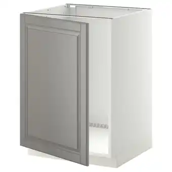 IKEA Metod Benkeskap for oppvaskkum, hvit/bodbyn grå, 60x60 cm tilbud