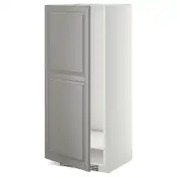 IKEA Metod Høyskap for kjøleskap/fryser, hvit/bodbyn grå, 60x60x140 cm tilbud