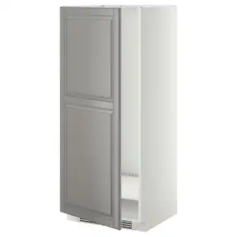IKEA Metod Høyskap for kjøleskap/fryser, hvit/bodbyn grå, 60x60x140 cm tilbud