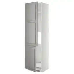 IKEA Metod Hsk t kjøl/fys m 2 dører, hvit/bodbyn grå, 60x60x220 cm tilbud