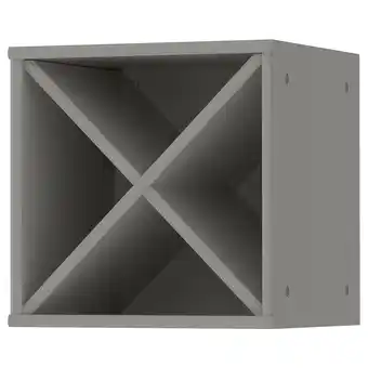 IKEA Tornviken Vinhylle, grå, 40x37x40 cm tilbud