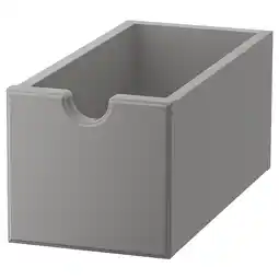 IKEA Tornviken Boks, grå, 16x34x15 cm tilbud