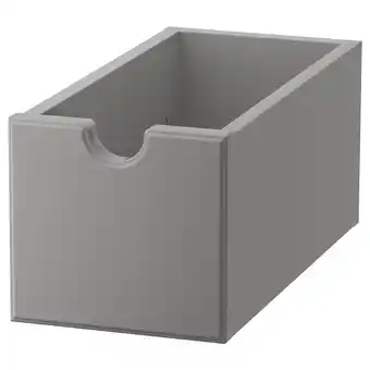 IKEA Tornviken Boks, grå, 16x34x15 cm tilbud