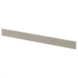 IKEA UpplÖv Sokkelfront, matt mørk beige, 220x8 cm tilbud