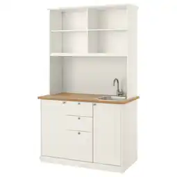IKEA Önnerup Minikjøkken, offwhite, 130x64x219 cm tilbud