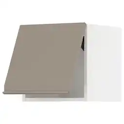 IKEA Metod Overskap horisontalt, hvit/upplöv matt mørk beige, 40x40 cm tilbud