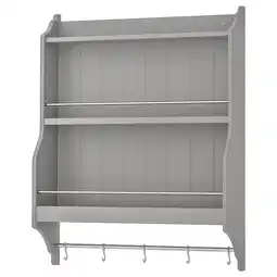 IKEA Tornviken Tallerkenhylle, grå, 80x100 cm tilbud
