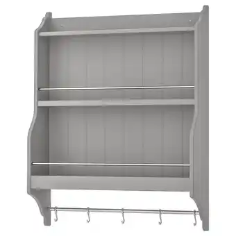 IKEA Tornviken Tallerkenhylle, grå, 80x100 cm tilbud