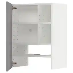 IKEA Metod Veggskap for ventilator hylle/dør, hvit/bodbyn grå, 60x80 cm tilbud