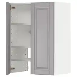 IKEA Metod Veggskap for ventilator hylle/dør, hvit/bodbyn grå, 60x80 cm tilbud