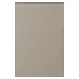 IKEA UpplÖv Sett, 2 stk dører t benkehjørneskap, høyrehendt/matt mørk beige, 25x80 cm tilbud