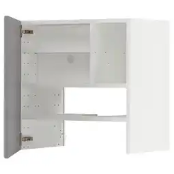 IKEA Metod Veggskap for ventilator hylle/dør, hvit/bodbyn grå, 60x60 cm tilbud