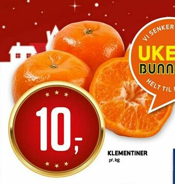 Bunnpris Klementiner tilbud