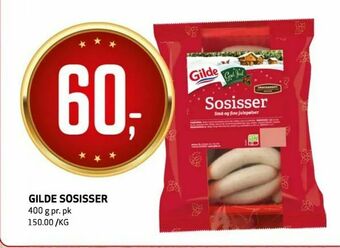 Bunnpris Gilde sosisser tilbud