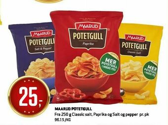 Bunnpris Maarud potetgull tilbud