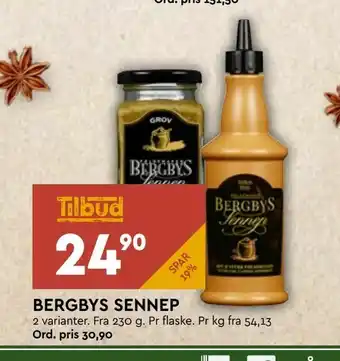 Coop Mega Bergbys sennep tilbud