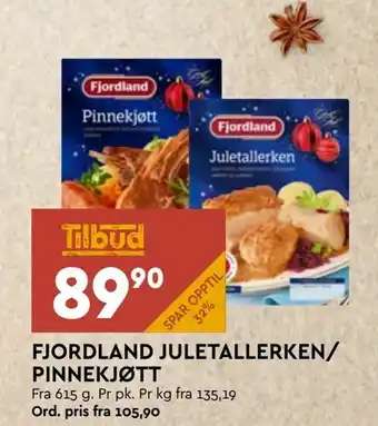 Coop Mega Fjordland juletallerken/ pinnekjøtt tilbud