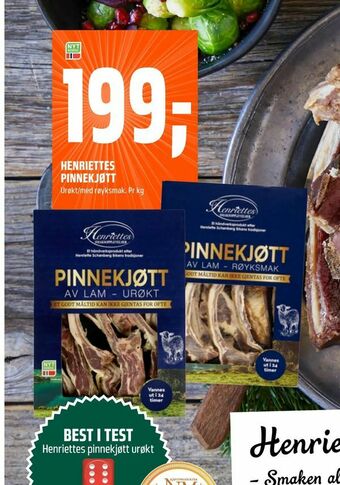 Coop Obs Henriettes pinnekjøtt tilbud