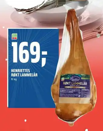 Coop Obs Henriettes røkt lammelår tilbud