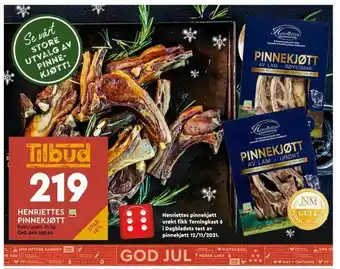 Coop Mega Henriettes pinnekjøtt tilbud