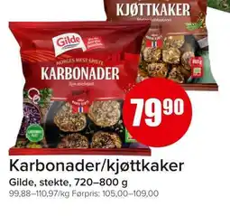 Spar Karbonader/kjøttkaker tilbud
