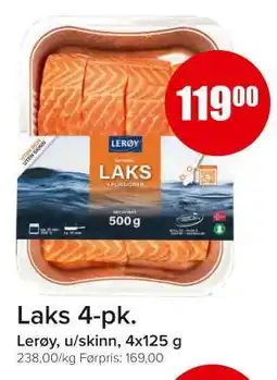Spar Laks 4-pk tilbud