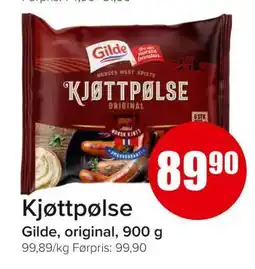 Spar KJØTTPØLSE tilbud
