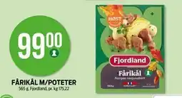 Kiwi FÅRIKÅL M/POTETER, NOK 99 tilbud