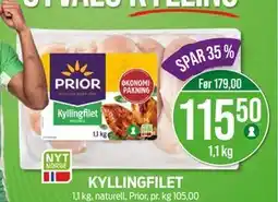 Kiwi KYLLINGFILET, NOK 115.5 tilbud