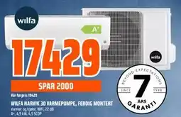 Obs Bygg WILFA NARVIK 30 VARMEPUMPE, FERDIG MONTERT, NOK 17429 tilbud