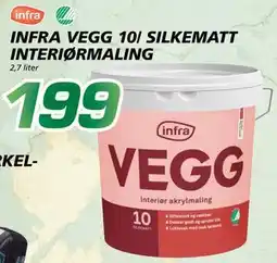 Coop Byggmix INFRA VEGG 10/ SILKEMATT INTERIØRMALING, NOK 199 tilbud