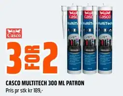 Obs Bygg CASCO MULTITECH 300 ML PATRON, NOK 189 tilbud