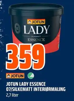 Obs Bygg JOTUN LADY ESSENCE 07/SILKEMATT INTERIØRMALING, NOK 359 tilbud