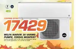 Coop Byggmix WILFA NARVIK 30 VARMEPUMPE, FERDIG MONTERT, NOK 17429 tilbud