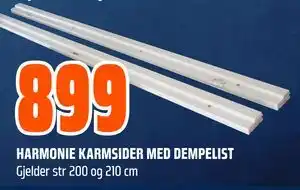 Obs Bygg HARMONIE KARMSIDER MED DEMPELIST, NOK 899 tilbud