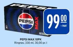 Rema 1000 PEPSI MAX 10PK, NOK 99 tilbud