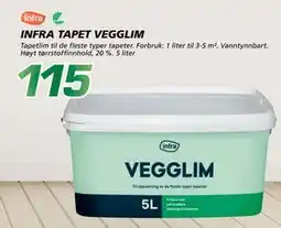 Coop Byggmix INFRA TAPET VEGGLIM, NOK 115 tilbud