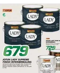 Coop Byggmix JOTUN LADY SUPREME, NOK 679 tilbud