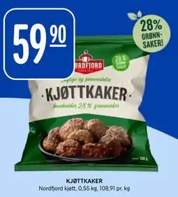 Rema 1000 KJØTTKAKER, NOK 59.9 tilbud