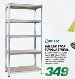 Coop Byggmix KELLEN STOR TUNGLASTREOL, NOK 349 tilbud