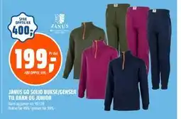 Coop Obs JANUS GO SOLID BUKSE/GENSER TIL BARN OG JUNIOR, NOK 199 tilbud