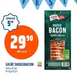 Coop Obs GILDE SKOGSBACON, NOK 29.9 tilbud